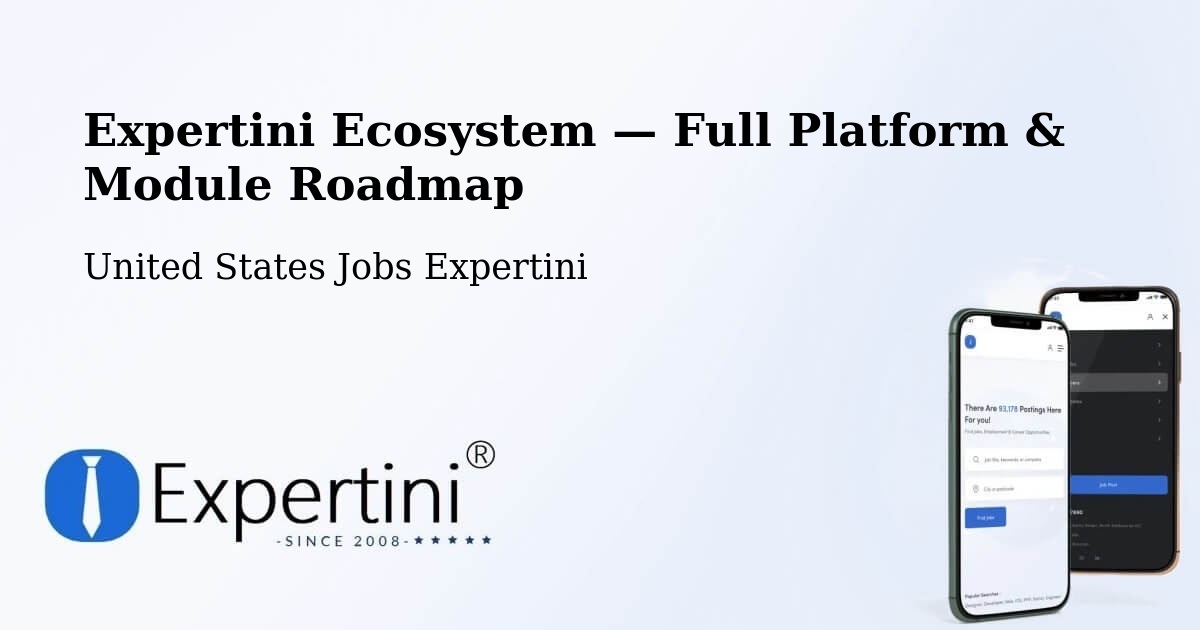 Expertini Ecosystem — Full Platform & Module Roadmap – Wakefield